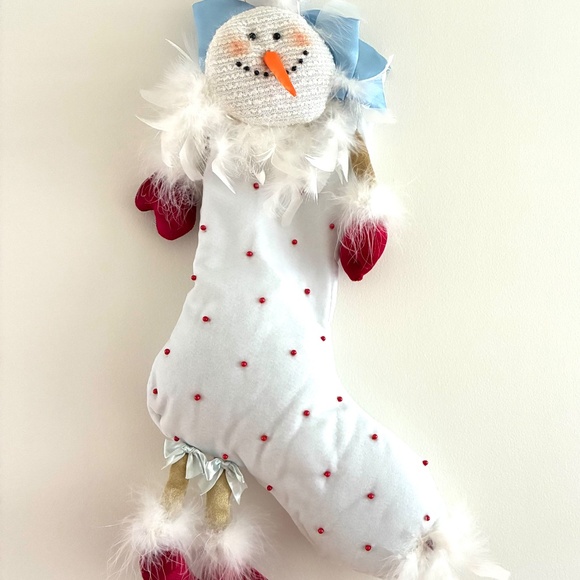 Dept 56 Krinkles Snowman Stocking - Picture 6 of 7